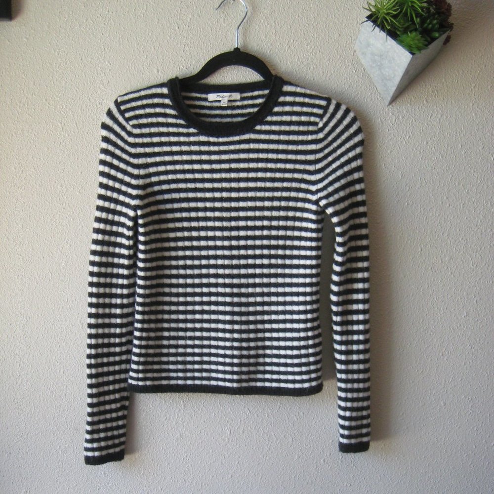 Madewell Colette Sweater in Leamore Stripe Size XS